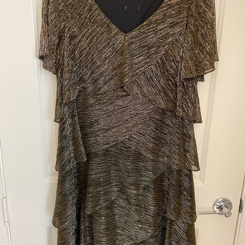 Asymmetrical Tiered Sheath Cocktail Dress